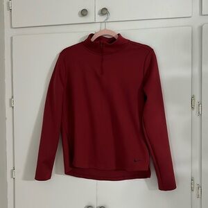 Nike 1/4 zipper burgundy jacket
